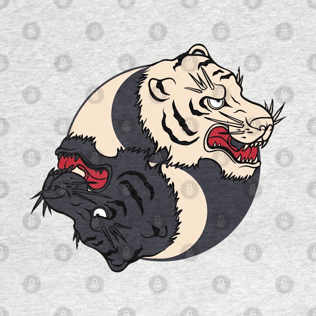 Tigers YinYang by Verboten